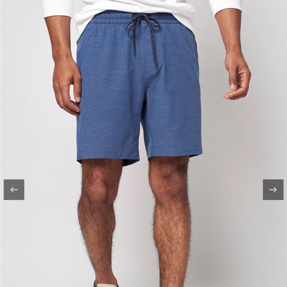 Faherty Australia Drawstring All Day Shorts (8" Inseam) In Navy Men’s - Picture 5 of 8